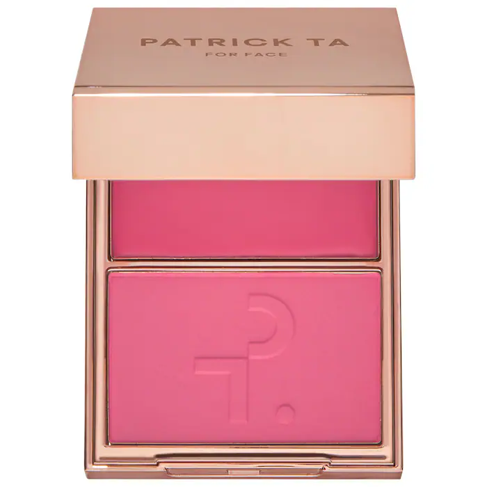 Patrick ta Major Headlines Double-Take Crème & Powder Blush Duo She's a Doll - bright neutral pink