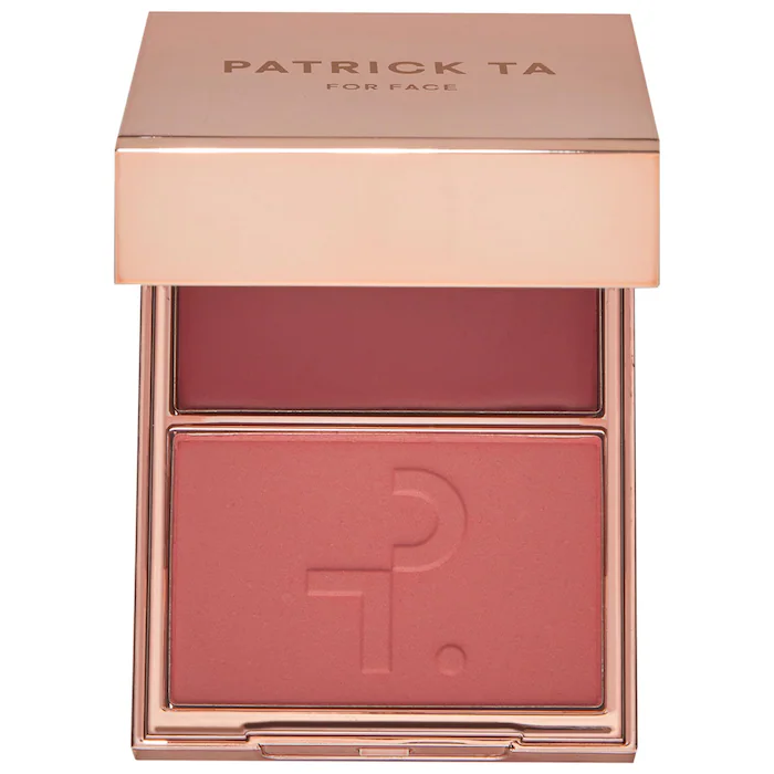 Patrick ta Major Headlines Double-Take Crème & Powder Blush Duo She's Flushed - soft peachy pink